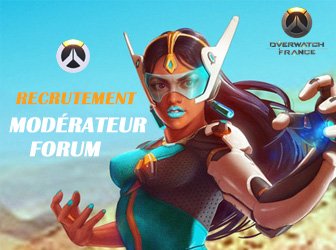 Overwatch France recrute un modérateur pour son Forum